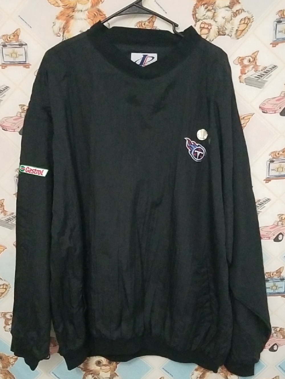 Logo Athletic NFL Tennessee Titans Wind Breaker Pullover Jacket Size XL